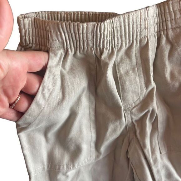 WonderKids light tan cream elastic waist pants bottoms kids NEW NWT 3T khakis - Picture 8 of 9